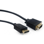 CCP-DPM-VGAM-6 Gembird DisplayPort to VGA adapter cable, black, 1.8 m