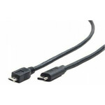 CCP-USB2-mBMCM-1M Gembird USB 2.0 Micro BM to Type-C cable (Micro BM/CM), 1 m