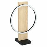 Eglo Boyal stona lampa/1, led, 12w, 1700lm, crna/bela/smeđa/drvo