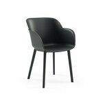 HANAH HOME Set 2 stolice Shell P Anthracite