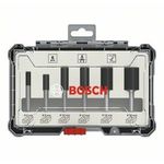 BOSCH plavi Komplet ravnih glodala, 6 komada, prihvat 8 mm Bosch