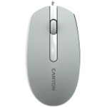 Canyon Wired optical mouse with 3 buttons, DPI 1000, with 1.5M USB cable,Dark grey, 65*115*40mm, 0.1kg