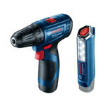 Bosch Kombinovani komplet: GSR 120-LI + GLI 12V-300 + 2 x GBA 12V 2.0Ah + GAL 1210 CV u koferu za nošenje 06019G8004