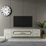 HANAH HOME TV polica Dekop3 Ephesus Marble Gold