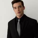 Reserved - MEN`S TIE tamno siva 100% POLYESTER 1660H-90X