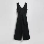 Reserved - Kombinezon s visokim sadržajem viskoze i mešavinom lana crno 70% VISCOSE, 30% LINEN 1030P-99X