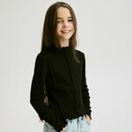 Reserved - GIRLS` BLOUSE crno 95% COTTON, 5% ELASTANE 495EC-99X