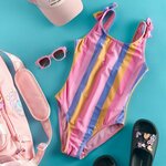 Reserved - Prugasti jednodelni kupaći kostim šareno 85% POLYESTER, 15% ELASTANE 585CZ-MLC