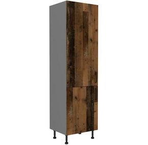 Tessa 60dk-215 2f kuhinjski element 2 vrata 60x55x215 cm rustik drvo/tamno sivi