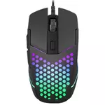 Fury Battler gejming miš, optički, žični, 6400 dpi, crni