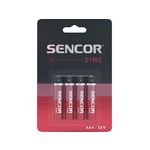 Baterija Sencor R03 AAA 4BP Cink Karbon 1/4