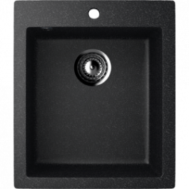 ULGRAN Granitna sudopera sa sifonom cetvrtasta U-404 308 crna