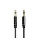 Audio AUX kabal Woven 3 5mm crni NEW