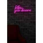 WALLXPERT Follow Your Dreams Pink