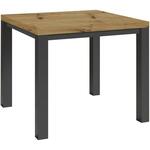 Oskar stol 80x80x77 hrast/crna