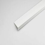 Ugao PVC bijeli, saten 25x20x1000