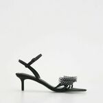Reserved - LADIES` SANDALS crno 100% POLYESTER 516CP-99X