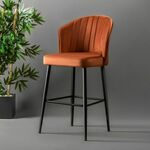 Rubi - Tile Red Tile RedBlack Bar Stool Set (4 Pieces)