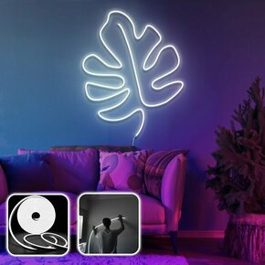 OPVIQ Zidna LED dekoracija Leaf Large White