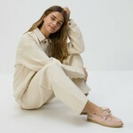 Reserved - Mokasine od antilopa pastelno pink 100% LEATHER 252CQ-03X