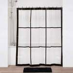 Tendance zavesa za kadu 180x180xcm bela neo retro 1108716