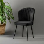 HANAH HOME Stolice Rubi Black