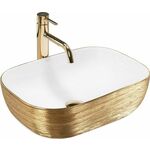Umivaonik Belinda Gold Brush/White Rea-U7422