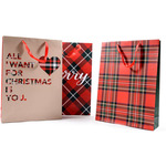 Viter Novogodišnja kesa mix tartan