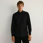 Reserved - Regular fit pamučna košulja crno 100% COTTON 221BK-99X