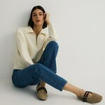 Reserved - Straight leg farmerke plavi džins 100% COTTON 046FK-55J