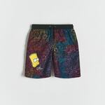 Reserved - BOYS` SWIMMING SHORTS crno 100% COTTON 887DY-99X