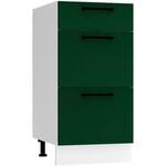 Max D40s/3 kuhinjski element 3 fioke 40x52,4x82 cm belo/zeleni