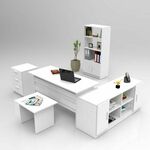 HANAH HOME Set kancelarijskog nameštaja VO15 W