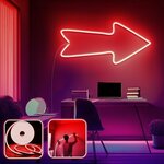 OPVIQ Zidna LED dekoracija Arrow Large Red