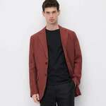 Reserved - Slim fit laneni sako bakar 100% LINEN 734FW-28X