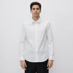 Reserved - Slim fit pamučna košulja belo 100% COTTON 106DS-00X