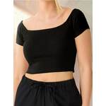 Sinsay - Crop top - crno crno SS 2025 765BB-99X