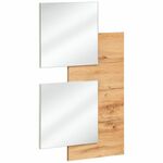 Easy zidno ogledalo 60x4x100 cm natur/belo