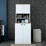 HANAH HOME Ormarić za veš mašinu KD101 1950 Walnut
