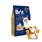 Brit Premium by Nature Cat Adult Salmon, 8kg, Kompletna Hrana za Odrasle Mačke