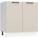 Max D80zl kuhinjski element 2 vrata 80x52,4x82 cm belo/bež