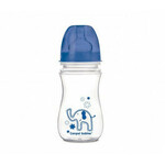 CANPOL BABIES flašica široki vrat easy start,antikolik, colorful animals 240ML -plava 35/206