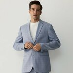 Reserved - Karirani slim fit sako plava 98% POLYESTER, 2% ELASTANE XV950-55P