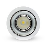 LED down light 10W 6500K lux alu-beli cob