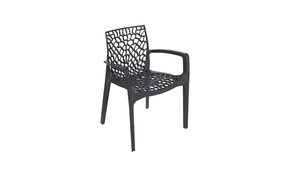 Gruvyer stolica sa rukonaslonima 58x53x81 cm antracit