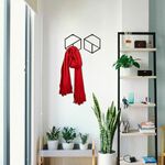 Geometric Black Metal Wall Hook