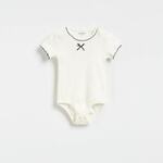 Reserved - BABIES` BODY SUIT krem 95% COTTON, 5% ELASTANE 4848S-01X