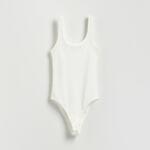 Reserved - Bodi s visokim sadržajem pamuka krem 95% COTTON, 5% ELASTANE 346GU-01X