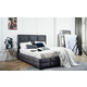 Treviso krevet sa spremnikom 136x219x126 cm sivi