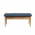 Vina Bench Dark Blue, Atlantic Atlantic PineDark Blue Bench